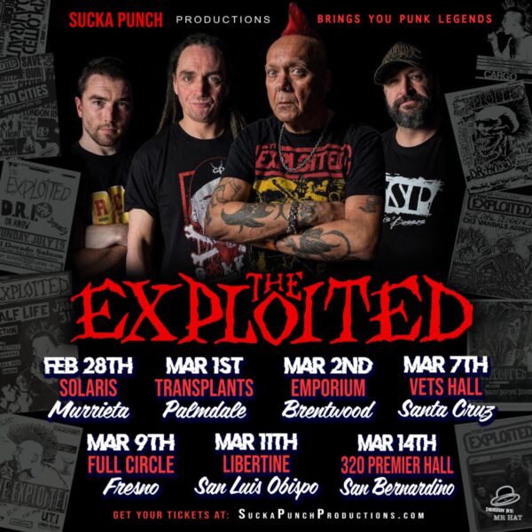THE EXPLOITED LIVE IN CONCERT SAN BERNADINO